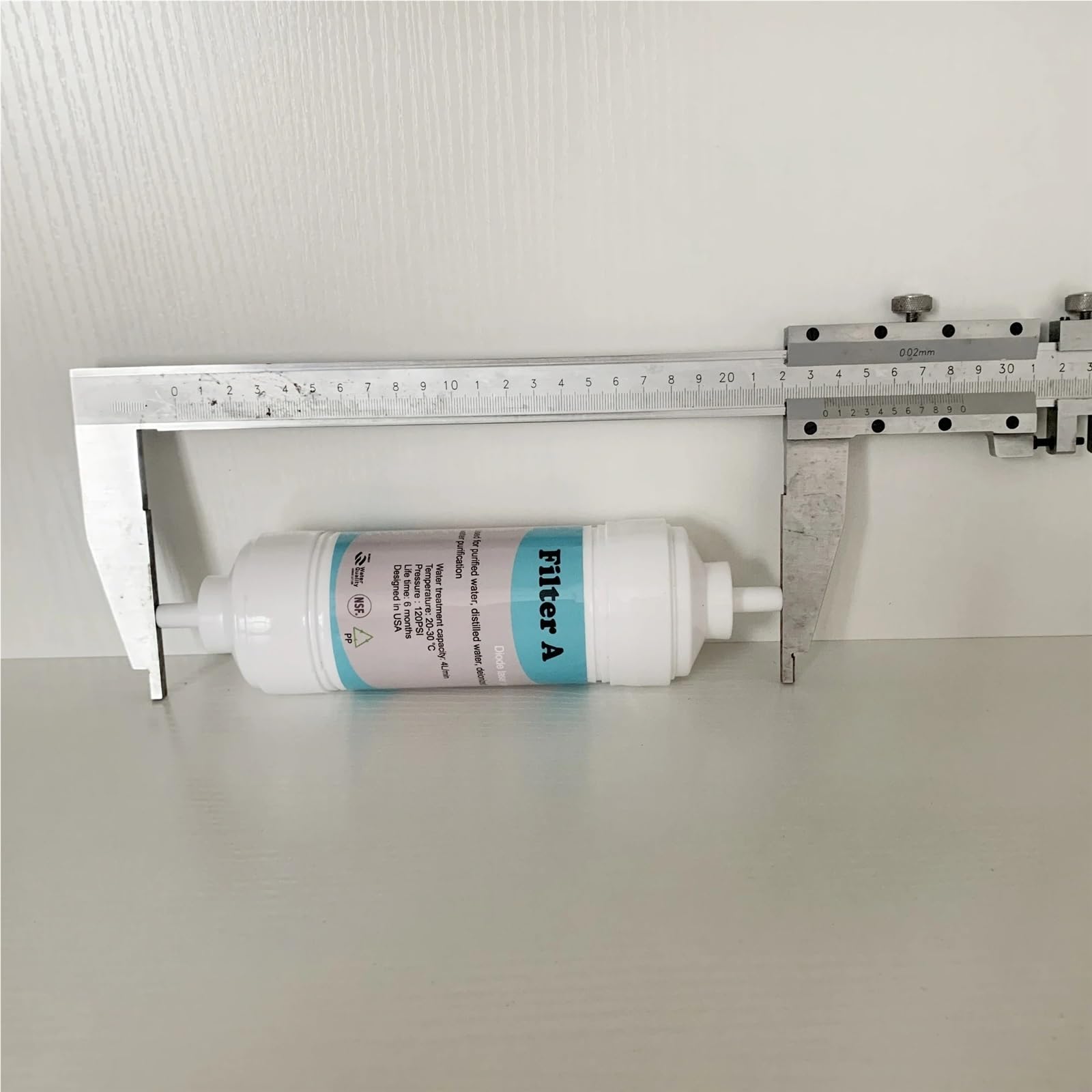Compatible con láser de diodo, paquete de 2 filtros de agua en línea 3/8 A y B for máquinas de refrigeración de salones de belleza