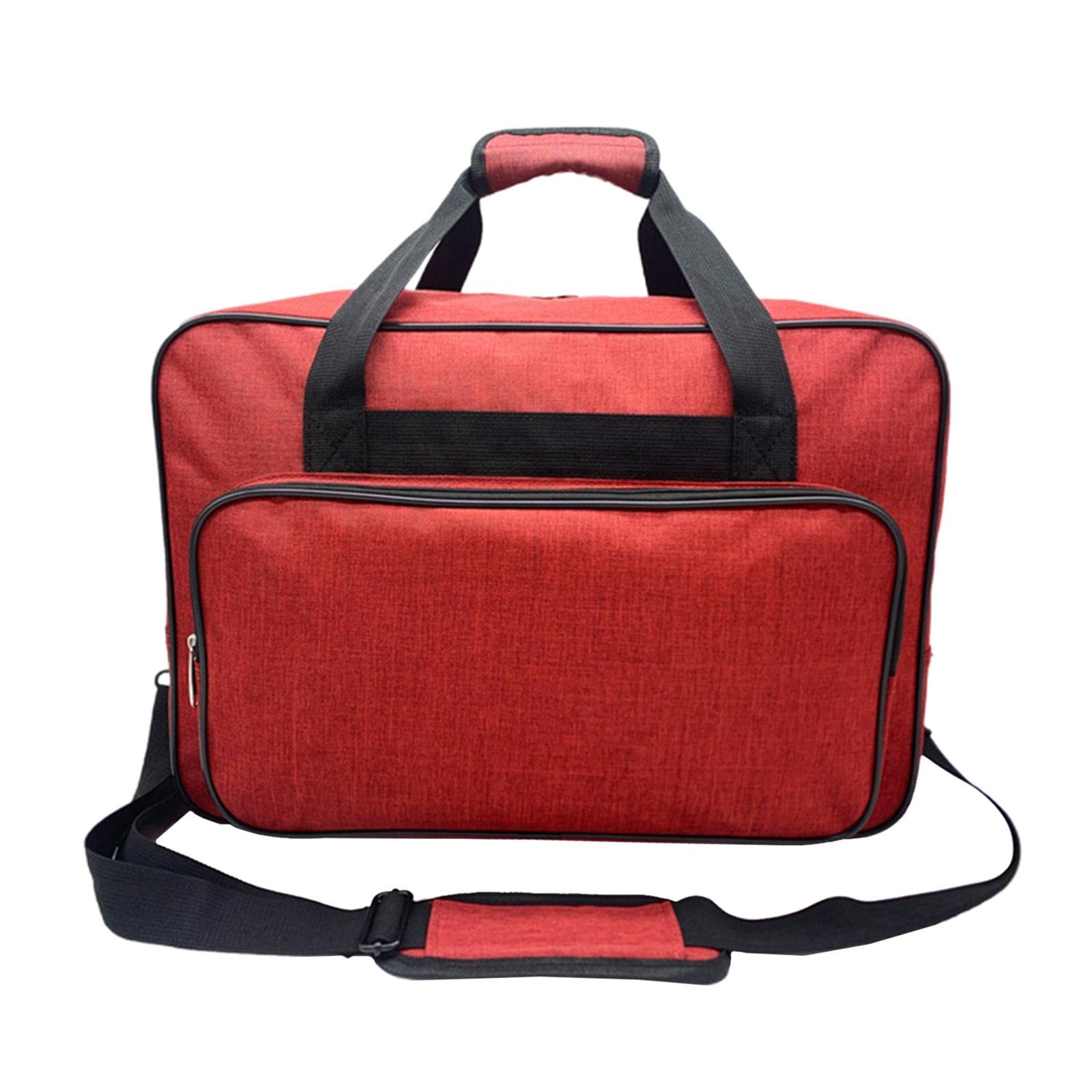 Wysokiej jakości torba do przechowywania na maszynę do szycia pokrowce nylon student dom szary, Czerwony, 46×23×32 cm, jako opis