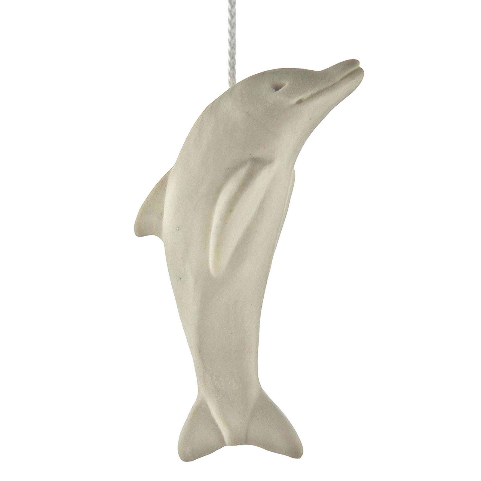 Ceramic CORD PULL LIGHT PULL for BATHROOM LIGHTING Blinds Curtains Ceiling Fans DOLPHIN (White)