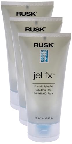 RUSK Designer Collection Jel Fx - Gel de peinado de fijación firme, 5.3 onzas, de medio a firme, utilizado para deslizar, moldear o secar por