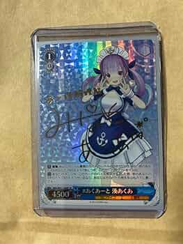 ヴァイス あくあ サイン 美品 ホロライブ 湊あくあ ヴァイスシュヴァルツ あくあーと sp