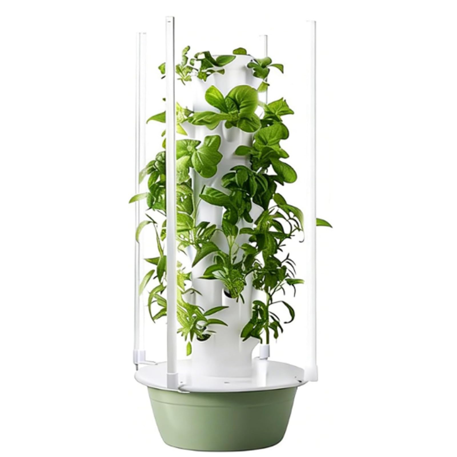 XygZythror Polytunnel Tower Systems Hydroponics Growing Systems Vertical Tower, Vertical Hydroponic Grow Tower Aeroponic Tower, Hydroponics Growing System Kit 5层