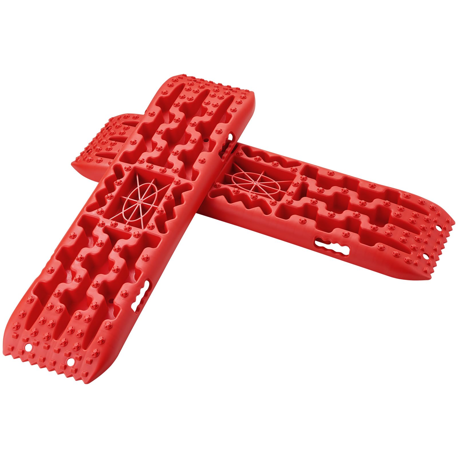 VEVOR 10 Tonnen Traktionsplatten mit PP-Material, Recovery Boards für Geländefahrzeuge/Autos/Pickups/SUVs/RVs, Paar Reifen-Traktionsmatten auf Schnee, Sand, Schlamm und losem Gelände,