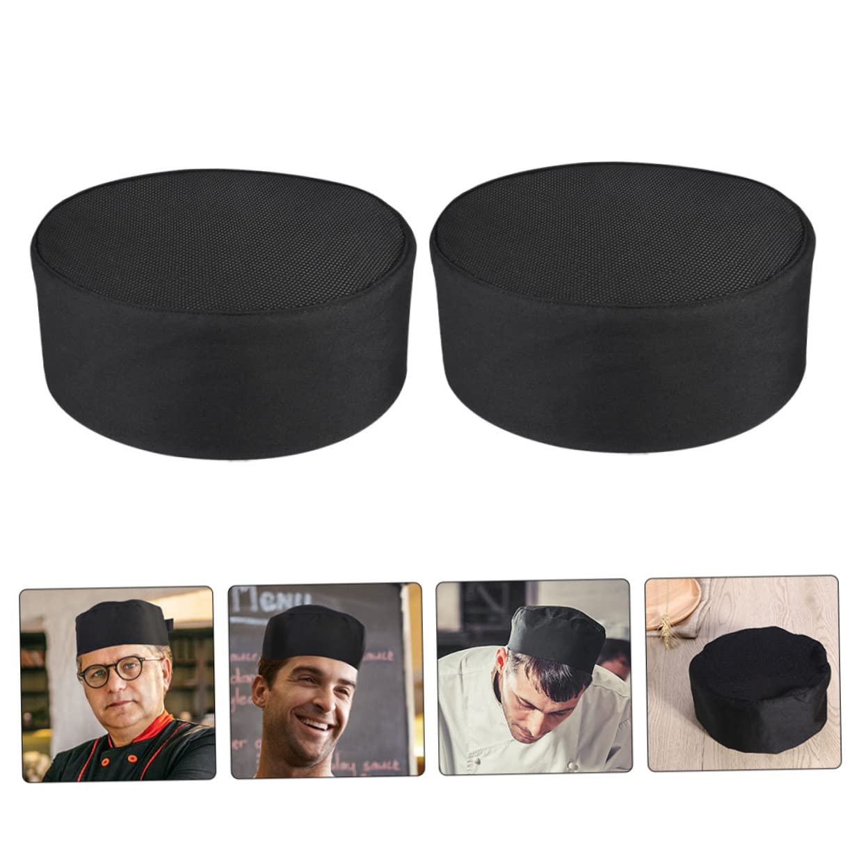 Ipetboom Gorro Chef Ajustable De Malla Pack De Unidades Transpirable Y Cómodo para Cocinas Y Restaurantes
