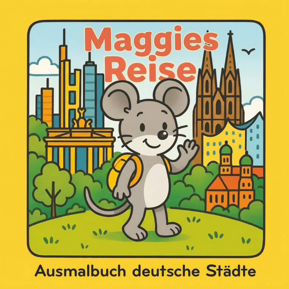 Ausmalbuch deutsche Städte: Maggies Reise (Maggies Welt)