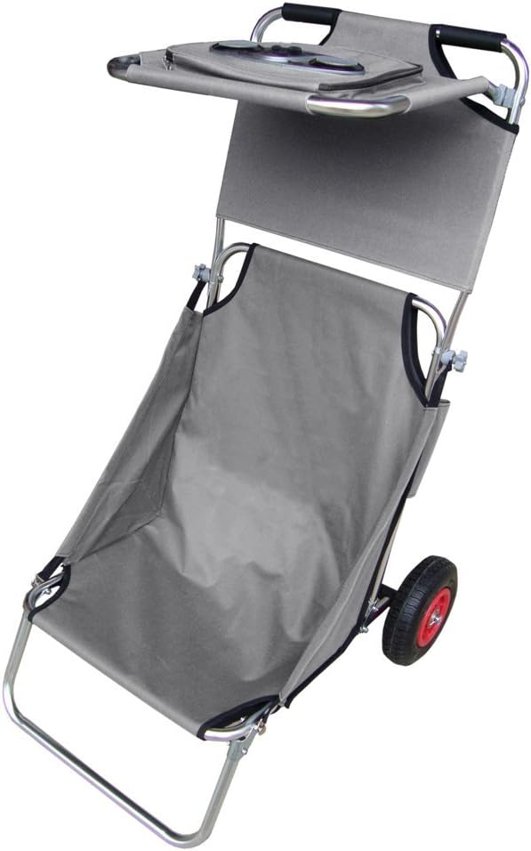 Folding Beach Rolling Chair & Cart with Speakers