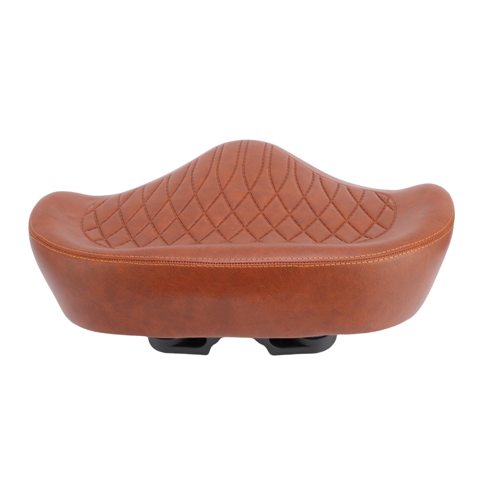 Srliya Wide Bike Seat Cushion for Big Butts Soft Padding for Electric Mountain and City Bikes (Brown)