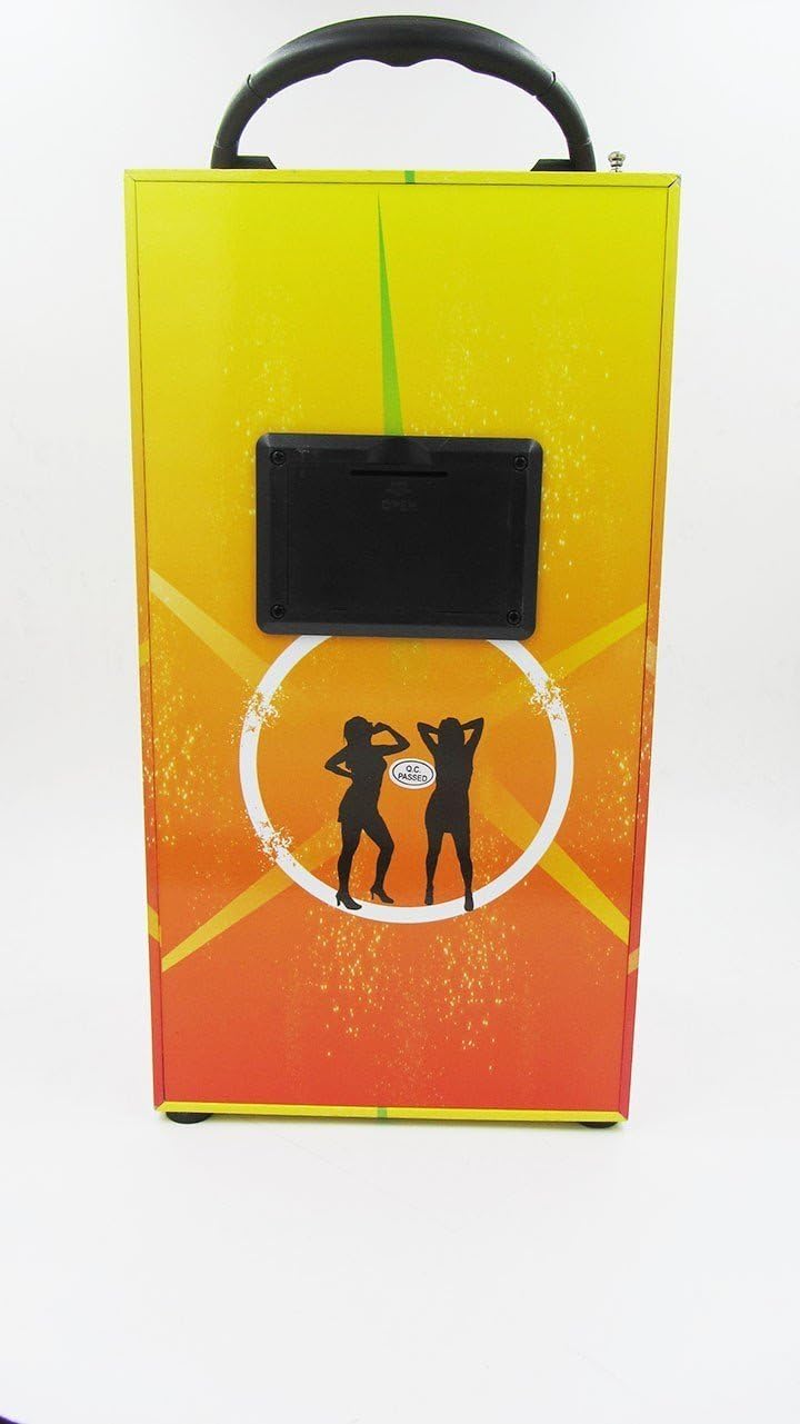 Back view of the VAMAV VM 223BT Radio, showing a black panel for connections and controls.