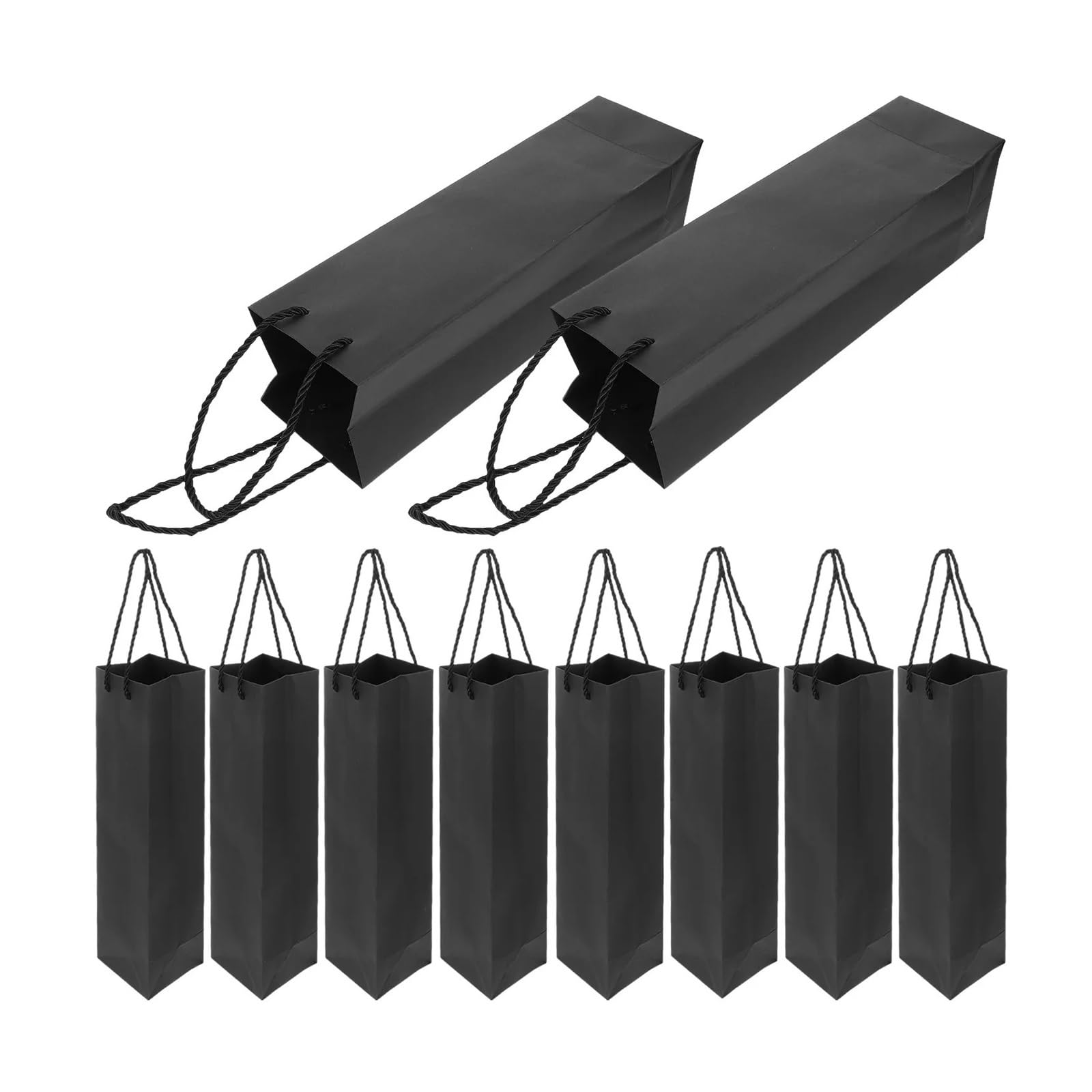 Weinflaschenbeutel, wiederverwendbar, Kraftpapier, Weihnachtsmotiv, stabiler Griff, elegantes, minimalistisches Geschenk zur Aufbewahrung von Wein, 20 Stück