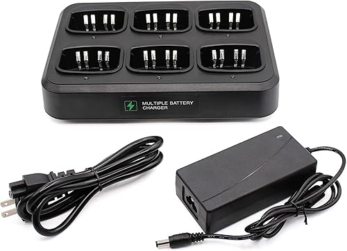 Miniatura 3 de Six-Way Charger Multi Unit Charger for Motorola Radio HT750 HT1250 PR860 EX500 MTX950 HT1250 PRO7150 JMNN4023 JMNN4024 WPLN4107 Walkie Talkie and
