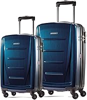 Vista 103 de Samsonite Winfield 2 Equipaje rígido con ruedas giratorias, Azul profundo, Juego de 3 piezas (20/24/28)