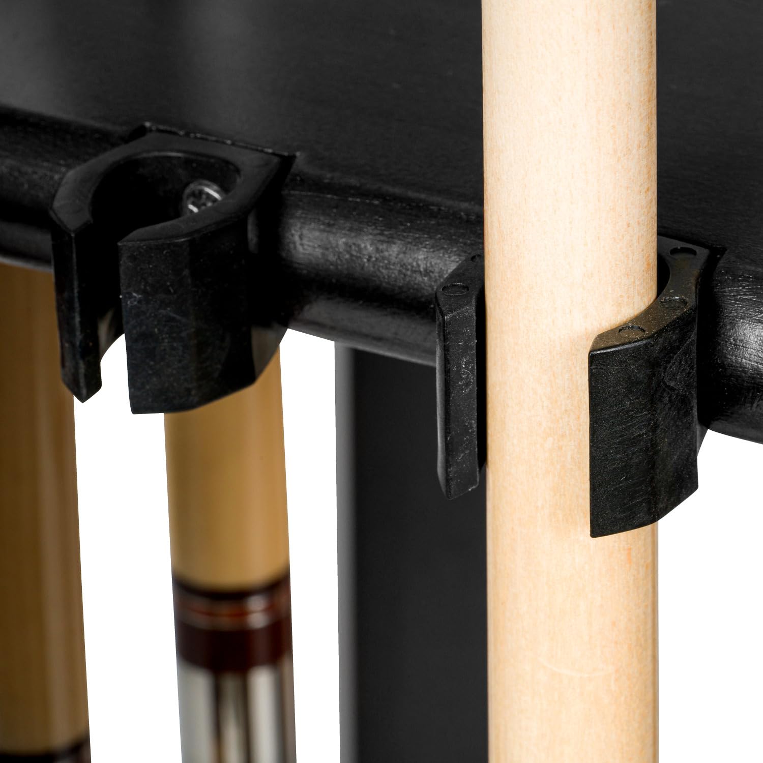 Automaten Hoffmann Stradivari Billard Queue Ständer Adele | Standfest durch U-Form | Für 8 Queues, Verschiedene Längen | Holz | Stabiler Halter für Billardzimmer, Poolbillard, Snooker | Braun