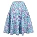 Produktbild gigitube Damen Mini Hohe Taille Rock, Shiny Metallic Faltenrock, Sparkle Fish Scale Mini Skirt Damen Mini Fischschuppen Rock(Large)
