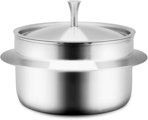Miniatura 1 de Olla de tierra coreana (TTukbaegi), olla de acero inoxidable con tapa que permite la inducción, olla de cocina saludable ollas de cocina