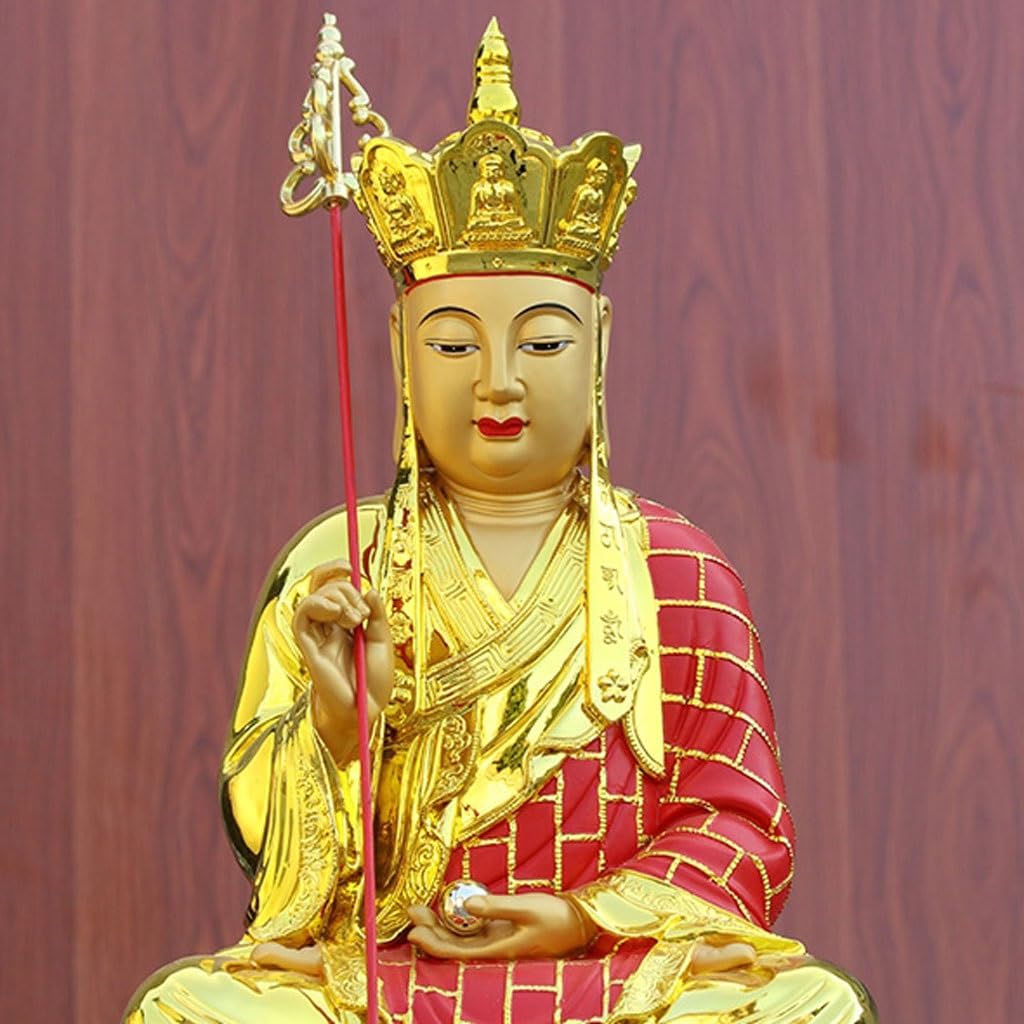 Posąg Buddy Wewnątrz Domowy Kult Żywiczny Bodhisattwa Statua Buddy Ornament, Salon Studium Zen Medytacja Dekoracyjne Ornamenty Medytująca Posąg Buddy Rzeźba