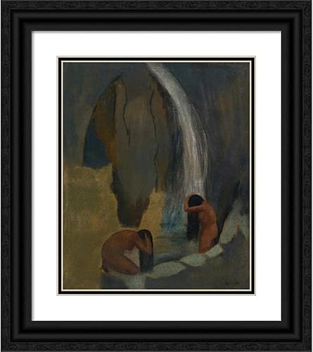 ArtDirect Fermín Revueltas 20x24 Black Ornate Framed and Double Matted Museum Art Print Titled Banistas
