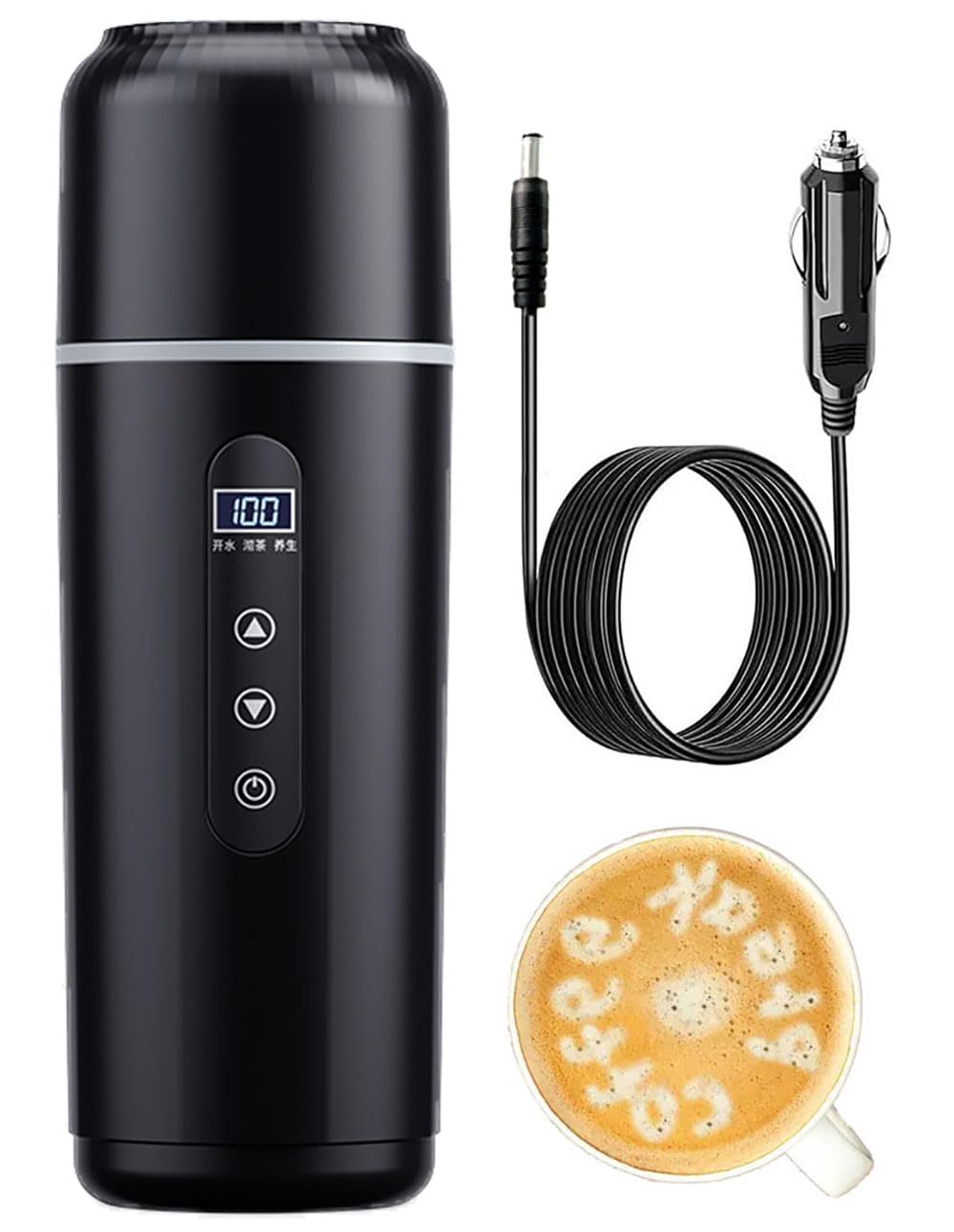 Amazon.co.jp: 車載電気ケトル 500ML 12V-24V兼用 車用湯沸かし器