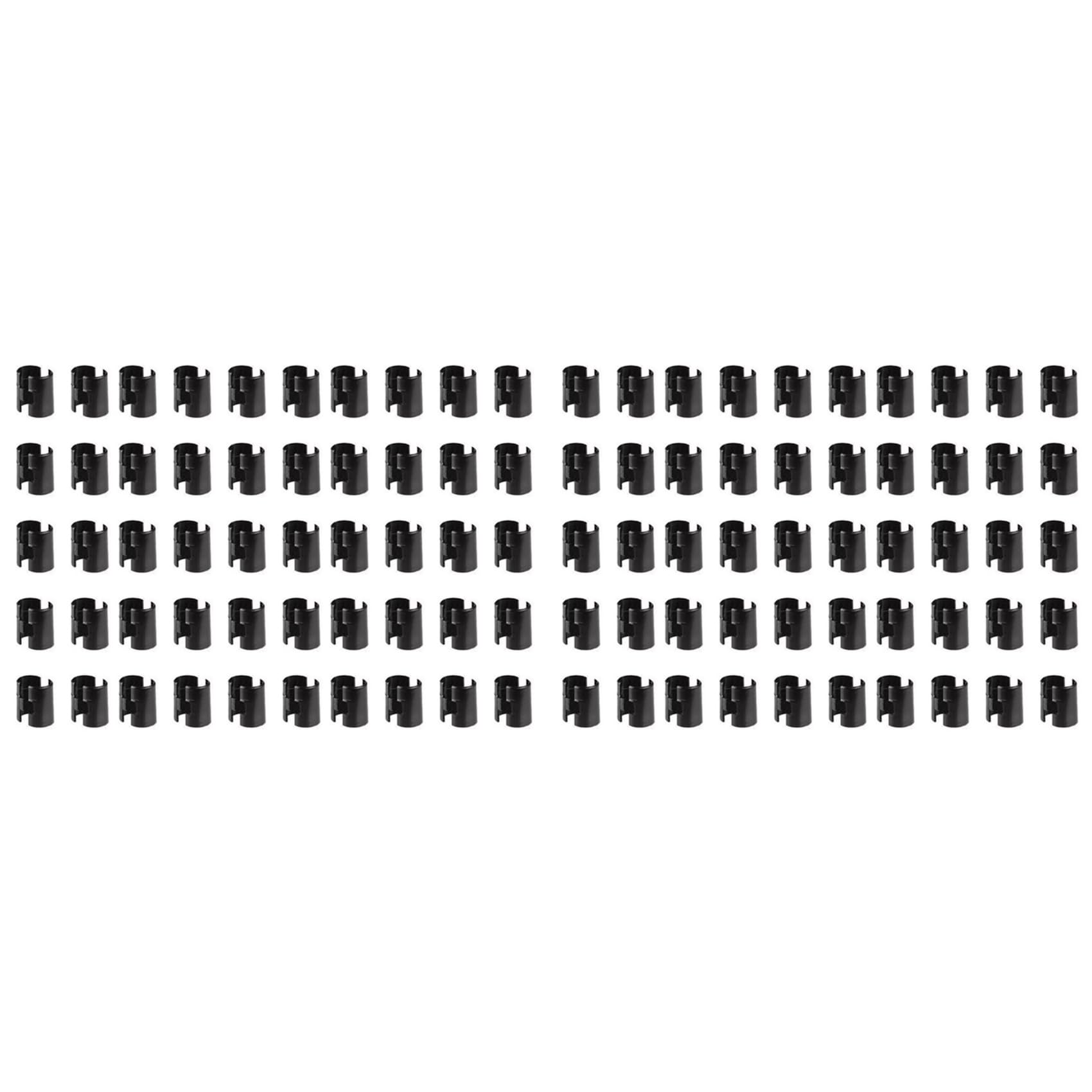 Jnchdghwa Black 100Pcs Clips For Wire Shelving Wire Shelving Lock Clips Shelving Sleeves Shelving Sleeves Replacement Shelf Lock Clips