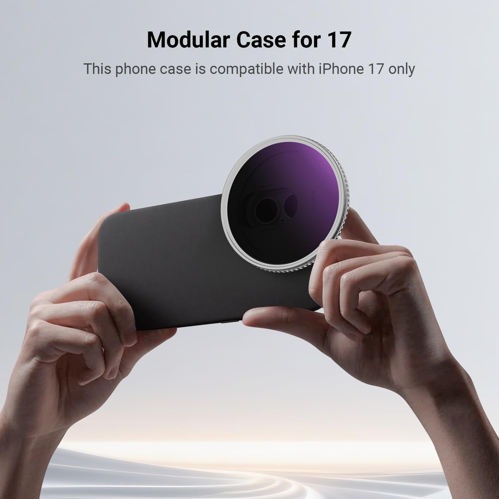 NEEWER Etui na telefon dla 17 sam, telefon komórkowy Modułowy futerał ochronny TPU/PC z filtrem pierścieniowym 67 mm, płyta tylna obiektywu 17 mm, adapter do montażu obiektywu T kompatybilny z