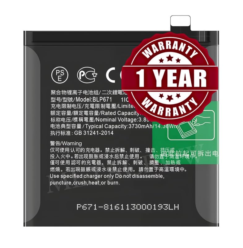 Image of Original BLP671 Battery Compatible for Oppo Find X (CPH1871, PAFM00) - (3730mAh) - 1 Year Warranty JK1