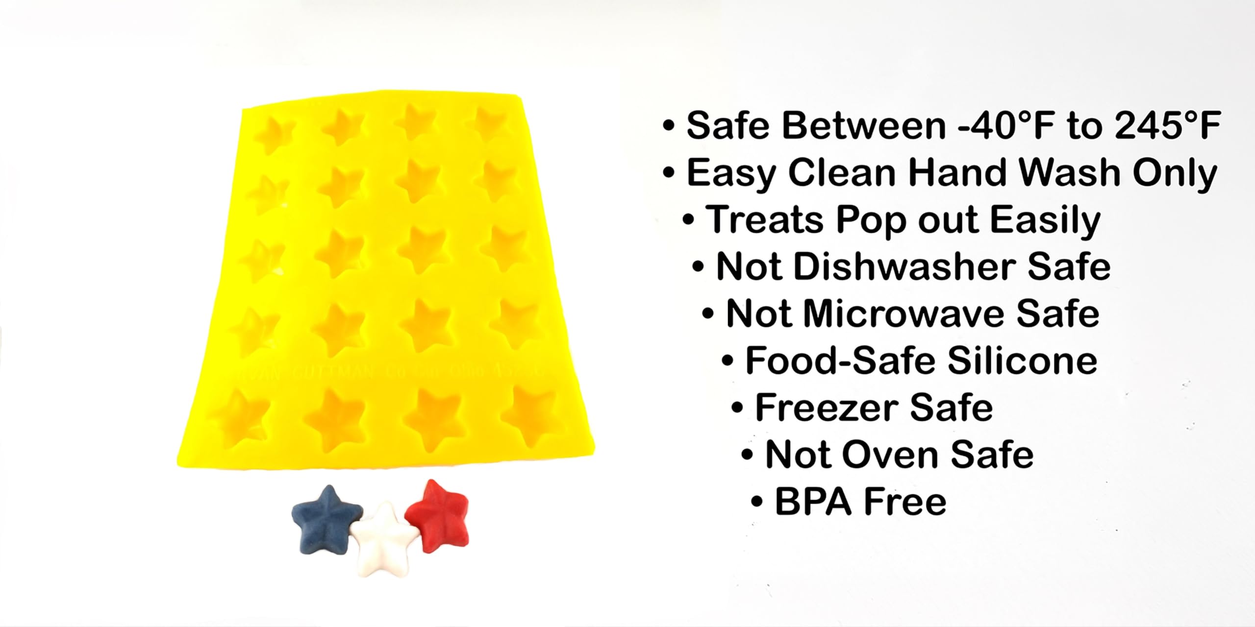 Moldes flexibles, diseño de estrella (20 cavidades) – Moldes de menta de queso crema – Candy Melts – fondant – Caramelos – Moldes de caramelo suaves