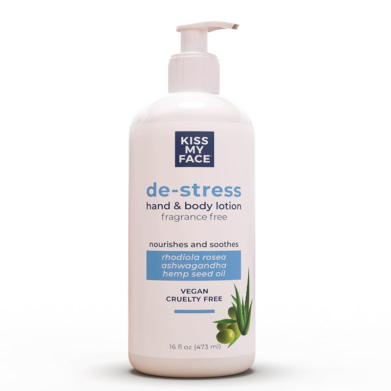 Loção para Mãos e Corpo Kiss My Face sem Fragrância, Frasco com Bomba, 473 mL