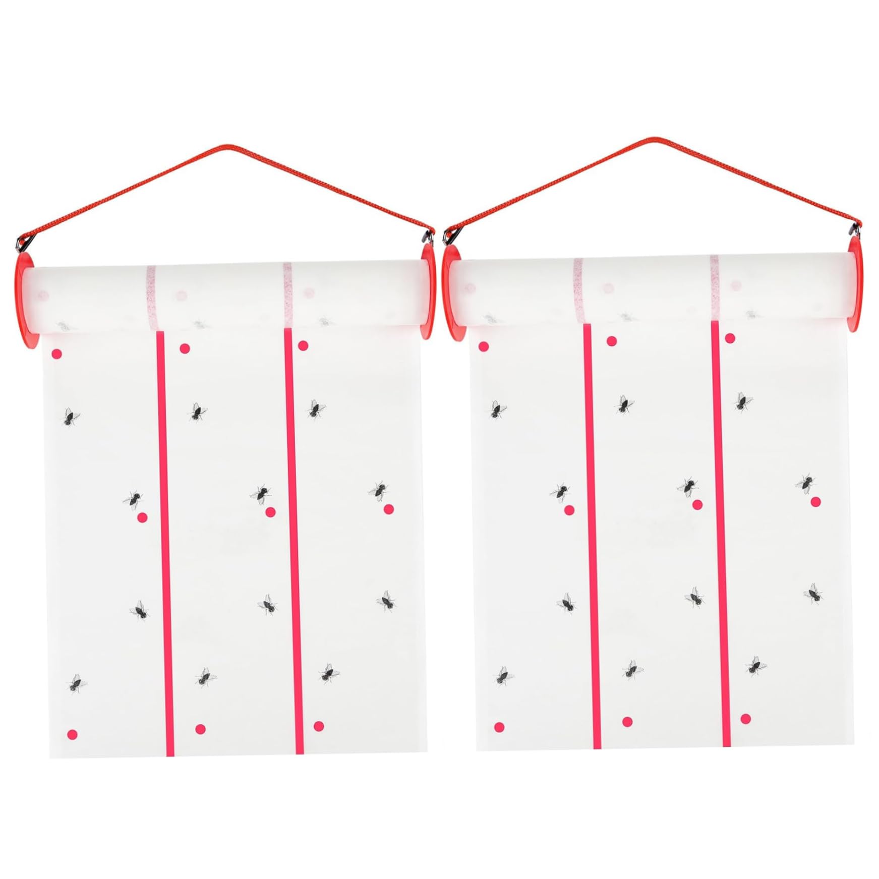 Piège à mouches d'extérieur : lot de 2 bandes de papier double face