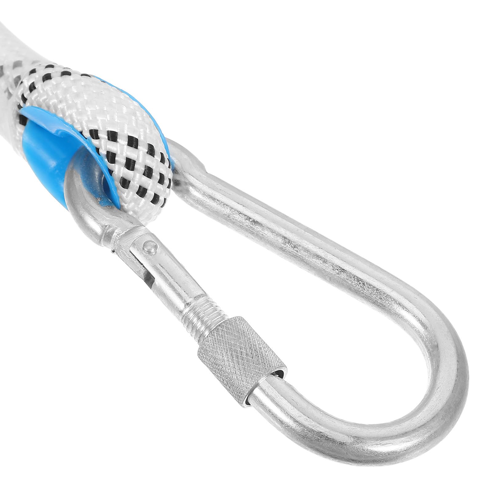 MAGICLULU Outdoor Wäscheleine 12mm 10m mit Karabiner aus Polyester und Edelstahl rutschfest Sonnenbeständig Maximale Tragkraft 2200kg für Camping und Wandern