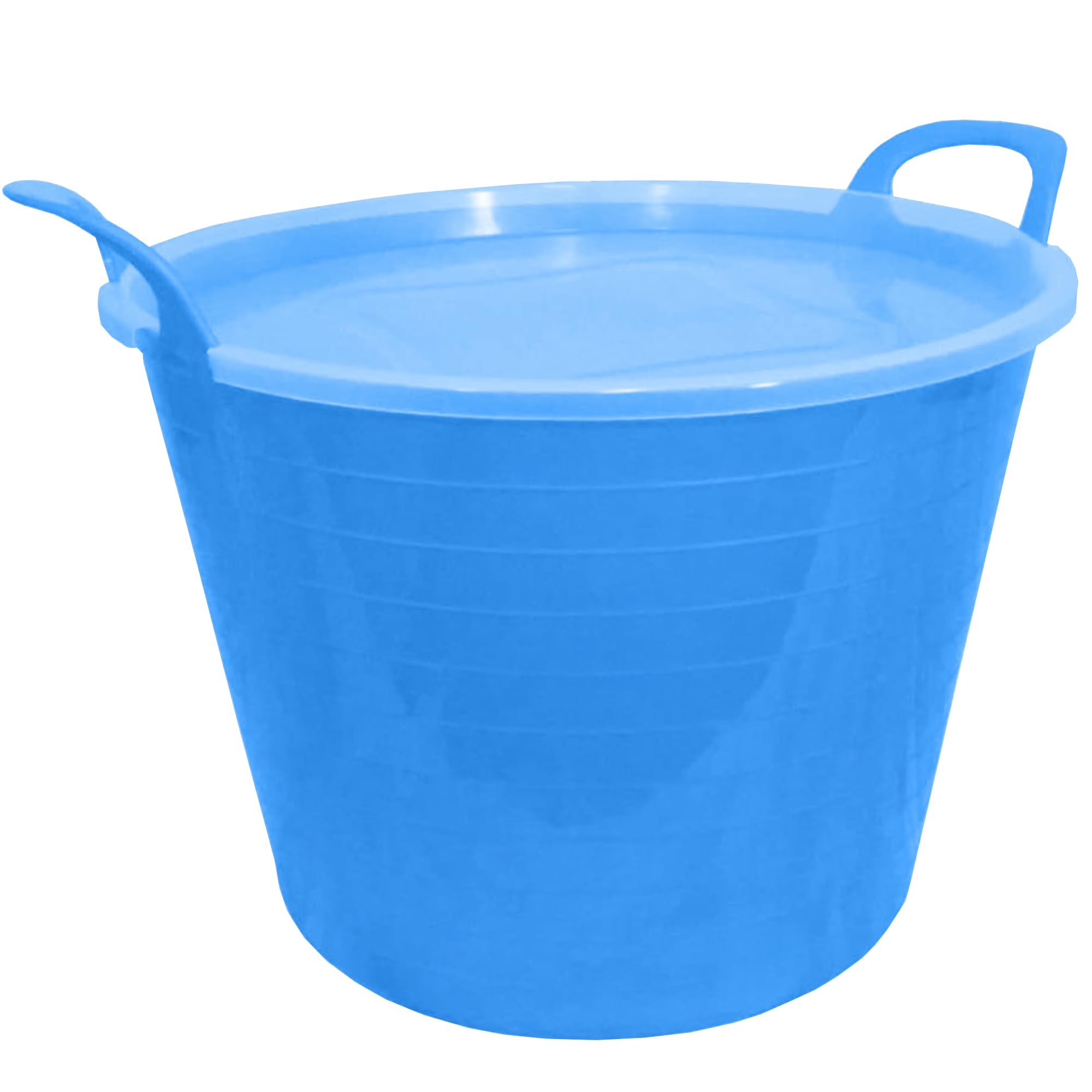 Ketoplastics Light Blue 26L Blue Flexi Tub Complete With Lid Storage Bucket (Light Blue)