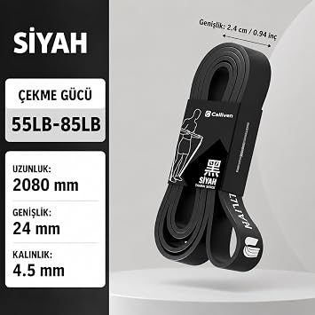 Calliven Premium Direnç Lastiği Seti 3'lü - Kapı Ankrajlı, El Tutacaklı, Ayak Bilek Kayışlı Fitness Bandı 12li Set