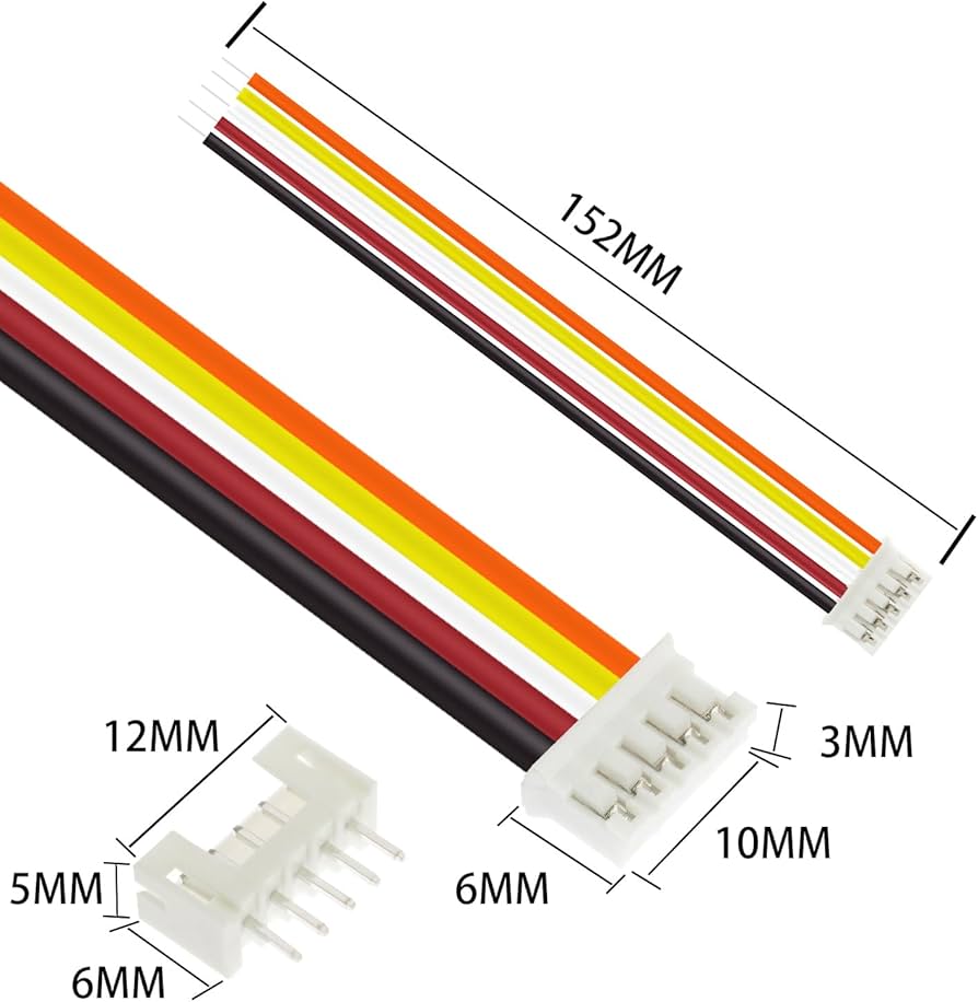 Amazon.com: 80Pcs Jst 2.0 Ph 5 Pin Connector Plug, Include 40pcs Amazon.com: 80Pcs Jst 2.0 Ph 5 Pin Connector Plug, Include 40pcs