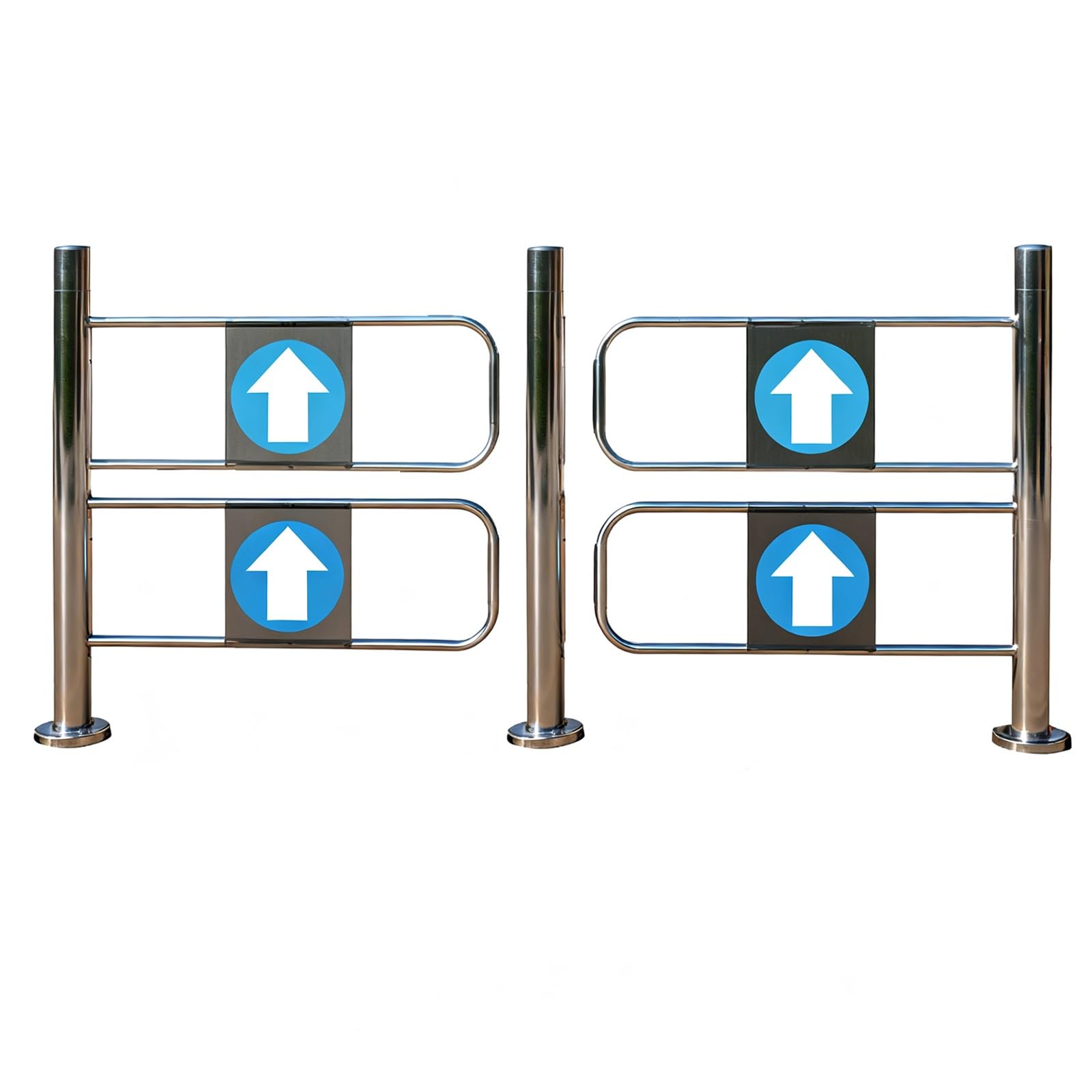 Aioneer Automatic Rebound Swing Gate With Spring, Manual 90° Open Pedestrian Door, Self-Closing Safety Gate For Supermarket, Warehouse, Library, Shop Entrance-190cm/74.8in