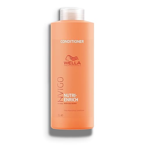 Wella Professionals Invigo Nutri-Enrich Deep Nourishing Conditioner | For Dry or Stressed Hair | Formulated with Goji Berry - 33.8 Fl Oz