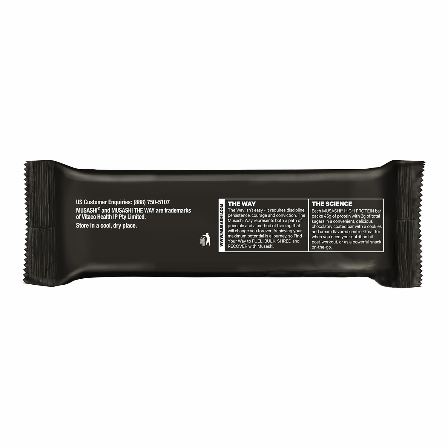 MUSASHI High Protein Bar, 45g Protein, Chocolate & Cookies & Cream — Amazon image 5