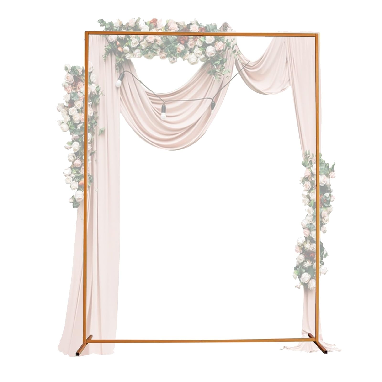 Arche de mariage en acier galvanisé : structure stable anti-vent pour fond de fête réutilisable