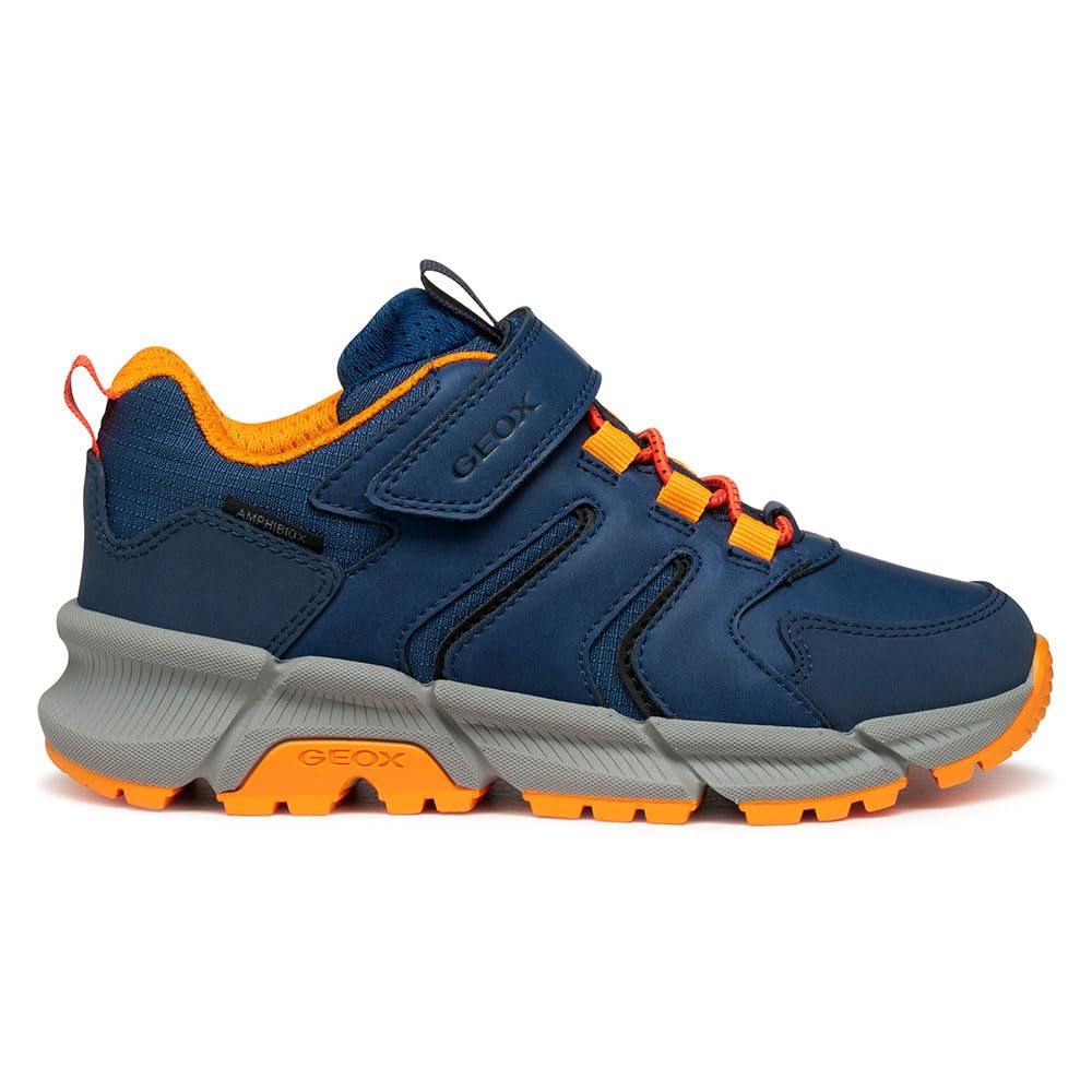 Geox Junior J Flexyper Plus Boy B ABX Sneakers Denim/Orange 30_EU