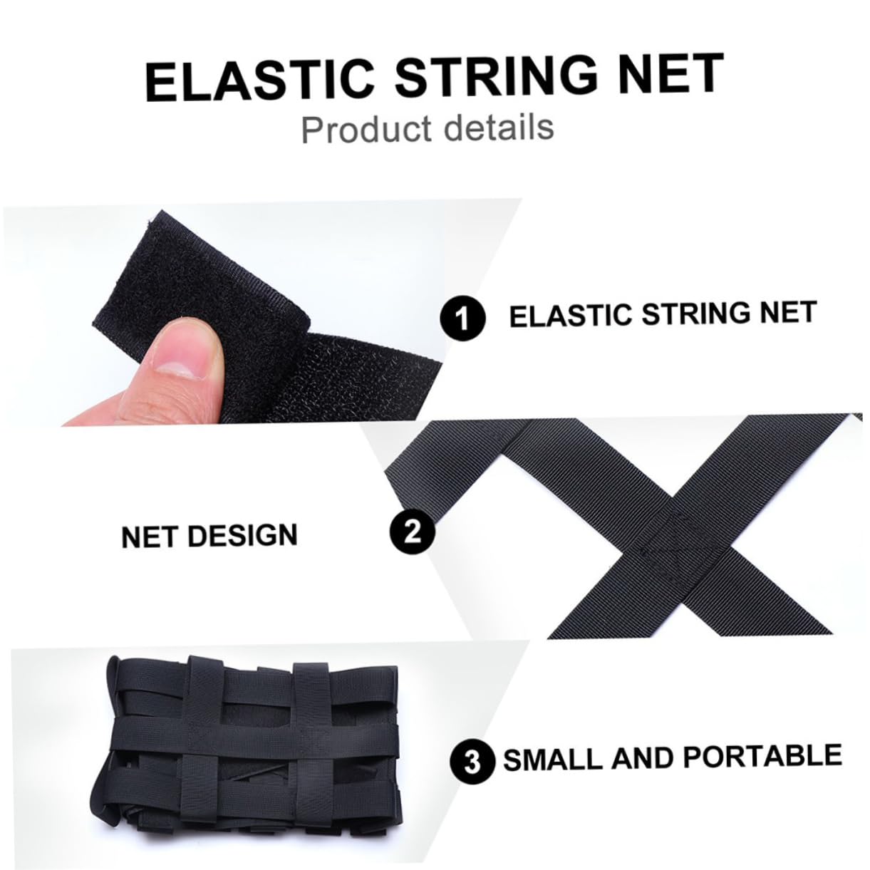 UKCOCO 2pièces Filet De Toit Élastique pour Voiture Filet à Bagages Nylon pour Véhicule