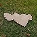 Heart Shaped Dog Cat Pet Animal Tombstone Decoration Personalized Pet Commemorative Stone Garden Tomb Home Art Decoration (Sand Color)