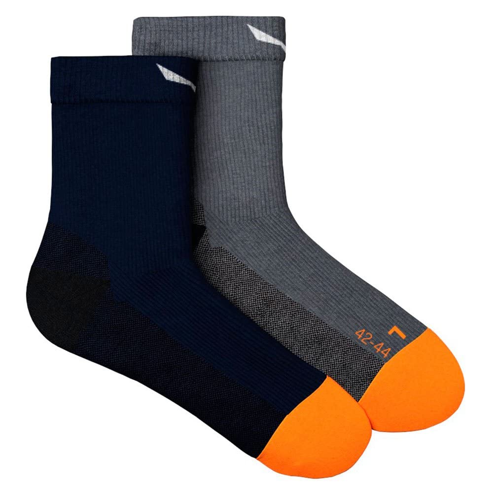 Salewa Mtn Trn Am M Qrt Sock , Navy Blazer, 45-47, Male