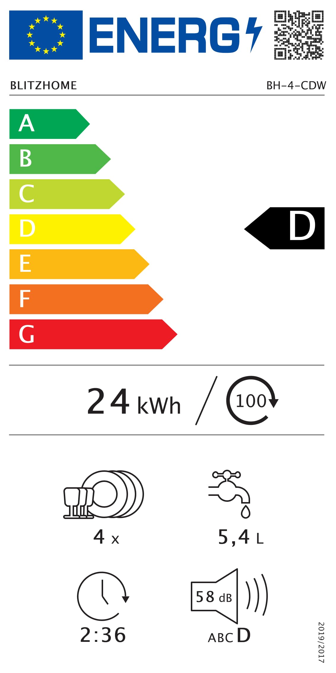 BLITZHOME Mini Spülmaschine Geschirrspüler 8+2 Programme Smart App Steuerung Tragbarer Tischgeschirrspüler 5L Wassertank