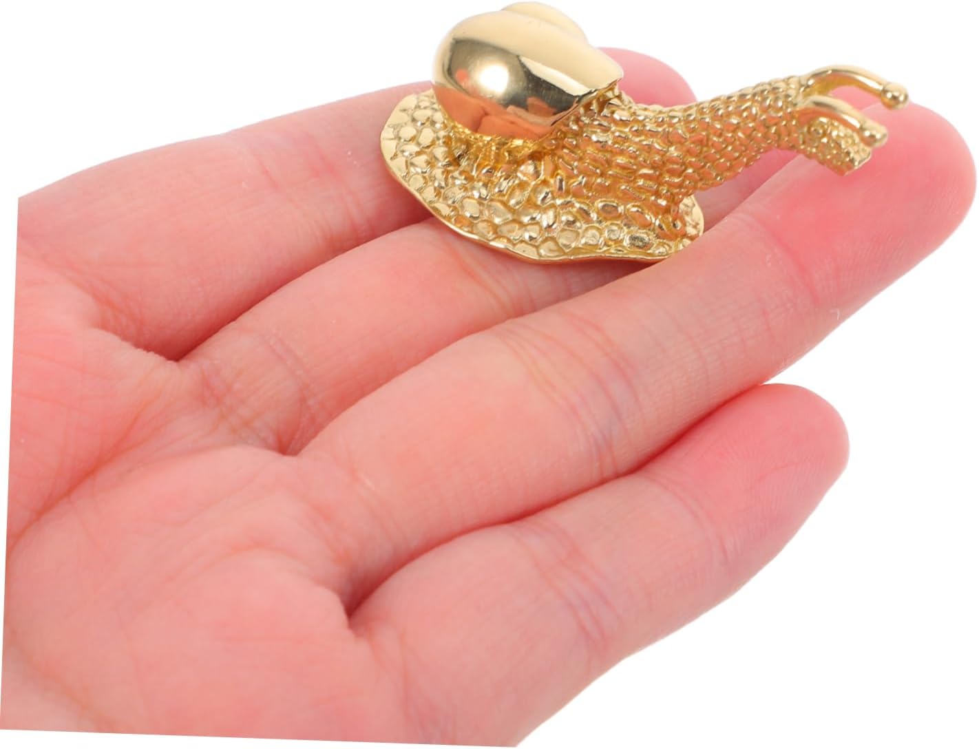 Angoily Vintage Brass Snail Handles for Furniture Cabinet Door Pulls Dresser Drawer Knobs Easy to Install 1 Piece