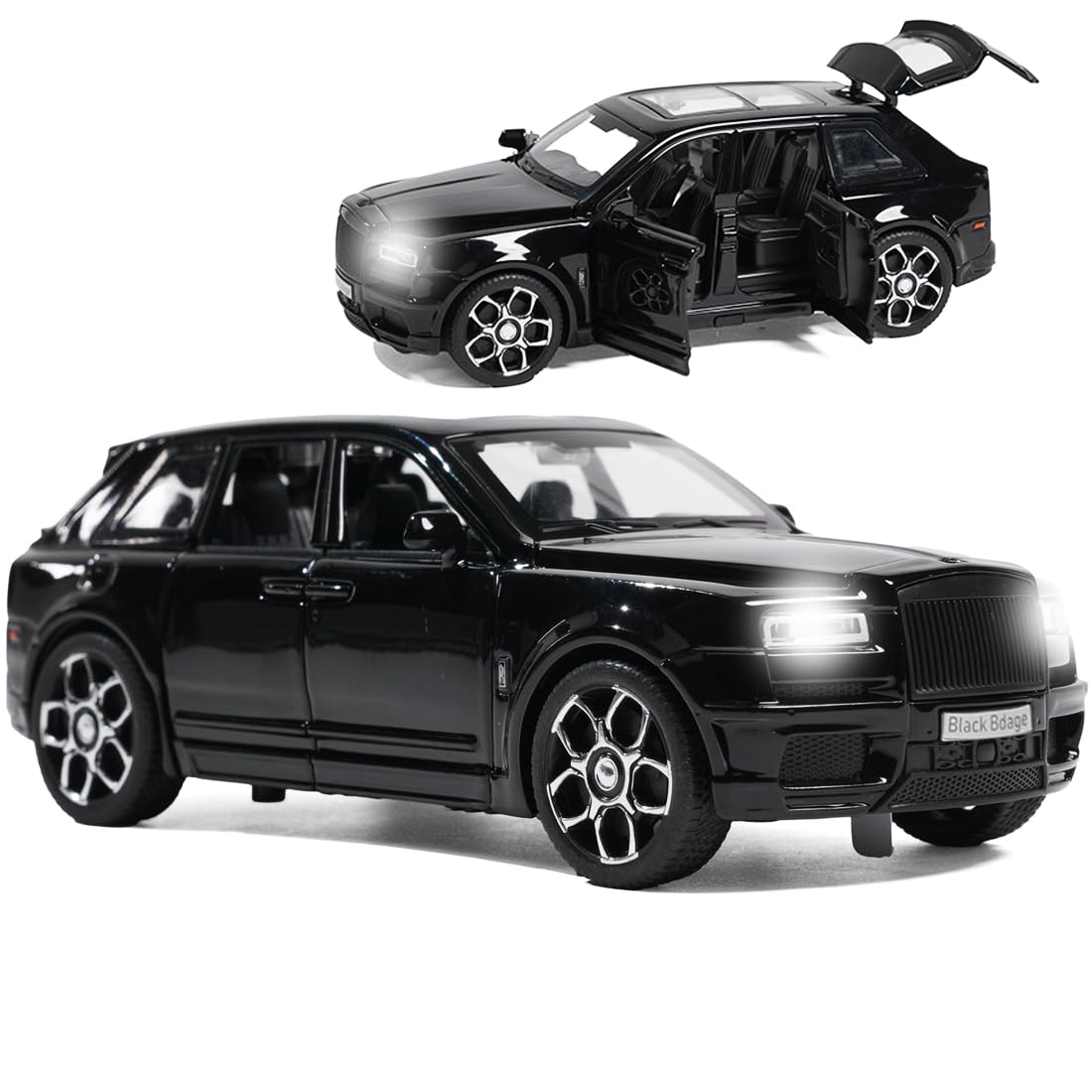 Wembley Die Cast Rolls Royce Car Toy | 1:32 Scale Metal Diecast Model Car for Kids with Openable Doors, Light & Engine Sound | Pull Back Action Realistic Collectible Vehicle Boys Toys for Kids