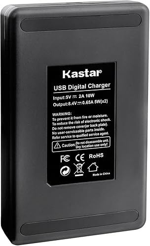 Miniatura 5 de Kastar Paquete de 1 batería y cargador USB LKD2 compatible con cámara Pixii A1571, cámara Pixii A2572, cámara digital sin espejo lunar Hasselblad