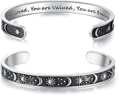 TONY & SANDY - Brazaletes motivacionales para mujeres, adolescentes o niñas, regalos de cumpleaños personalizados para mamá, hija, hermana o amigas,