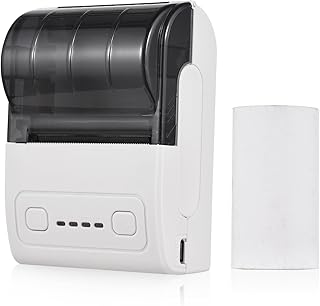 impressora de recibos,ERYUE Mini impressora térmica portátil Impressora de recibos USB sem fio de 2 polegadas com rolo de papel de impressão de 57 mm compatível com iOS Android Windows para vendas em