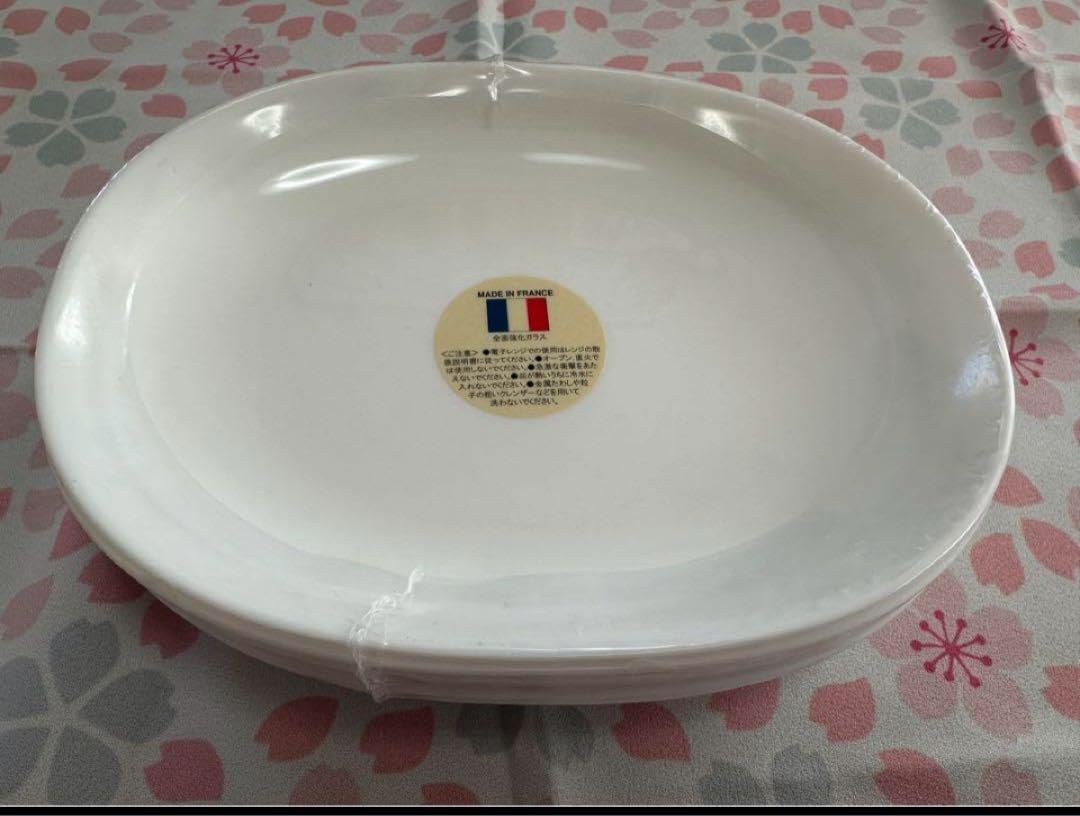 Amazon.co.jp: ヤマザキ 春のパンまつり お皿 6枚 ホワイト 楕円