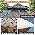 12’ X 12’ Hardtop Gazebo with Galvanized Steel Double Roof Ventilation Design, Wooden Coated Aluminum Frame Gazebo Canopy with Netting and Curtains Included,Metal Outdoor Backyard Discovery Gazebo