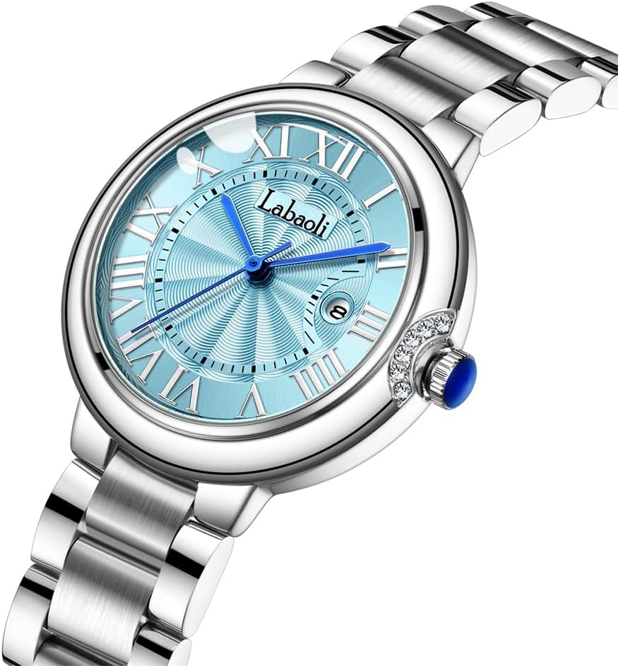 Watch for Women Fashion Silver Stainless Business Classic Dress Luxury Analog Waterproof Simple Ladies Female Wife Gifts Wrist Watches