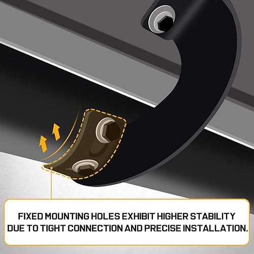 Miniatura 8 de Barras de paso laterales compatibles con Chevy Silverado 2007-2018 y GMC Sierra 1500 2500HD 3500HD (incluye 2019 1500 LD)  2019 2500HD 3500HD.