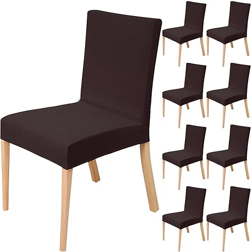 Buryeah 10 fundas impermeables para sillas de comedor, de jacquard elástico, funda protectora para silla, funda protectora extraíble y lavable para disponible en Yaxa Peru